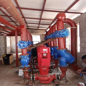 Chilled water pump installation, Mechanical and Electrical services by Green Age